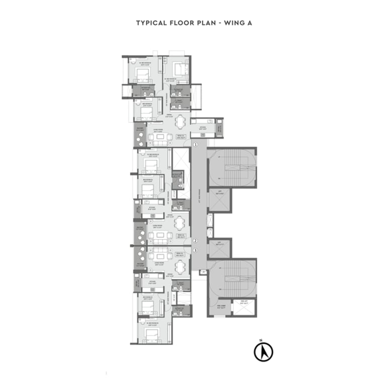 FLOOR PLAN KUMAR VIBE MANGROVE GAOREGAON WEST, VIBE REALTY MANGROVE, BANGUR NAGAR, GOREGAON WEST