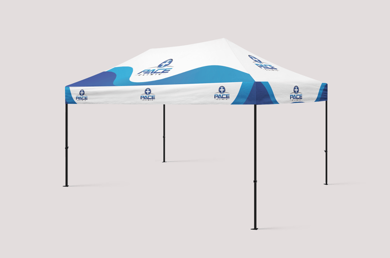 gazebo with flag design