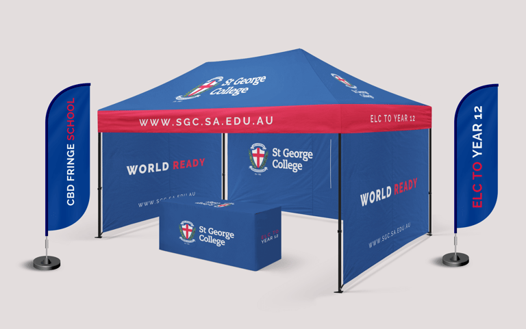 gazebo with flag design