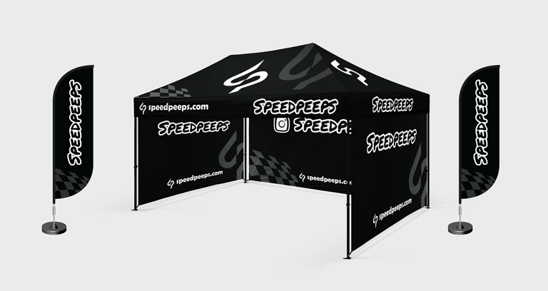 gazebo with flag design