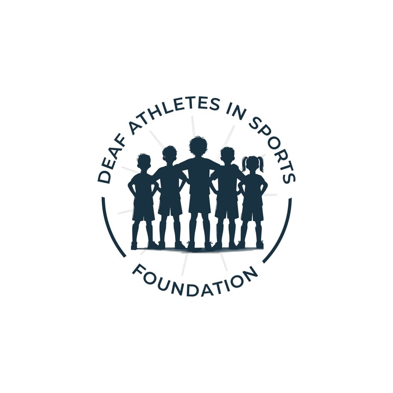Deaf Athletes in Sports Foundation logo
