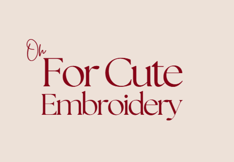 Ohforcuteembroidery logo