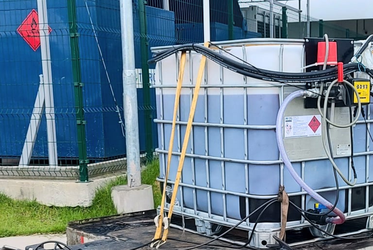 Abastecimento de gerador diesel