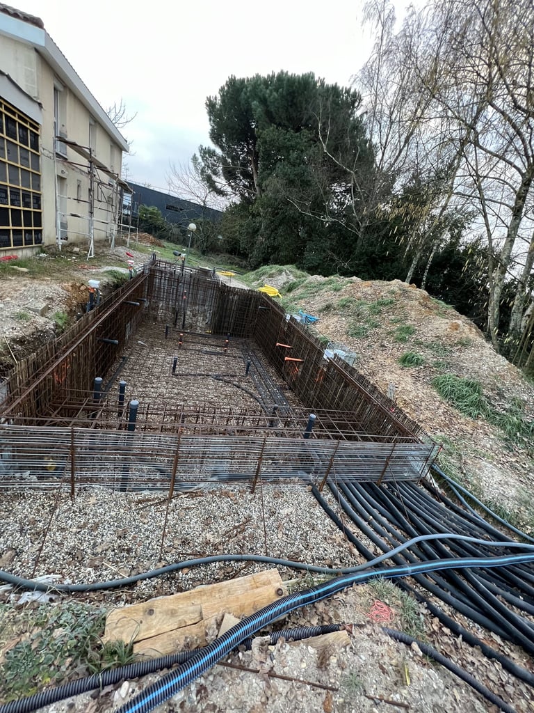 Construction de piscine béton