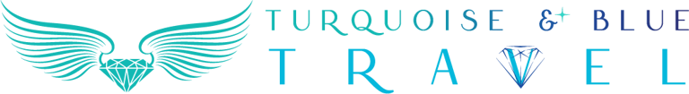 Turquoise & Blue | Travel & Destination Events logo