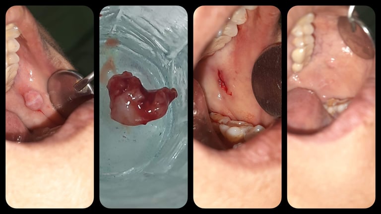 Oral Lesion Removal - Before & After