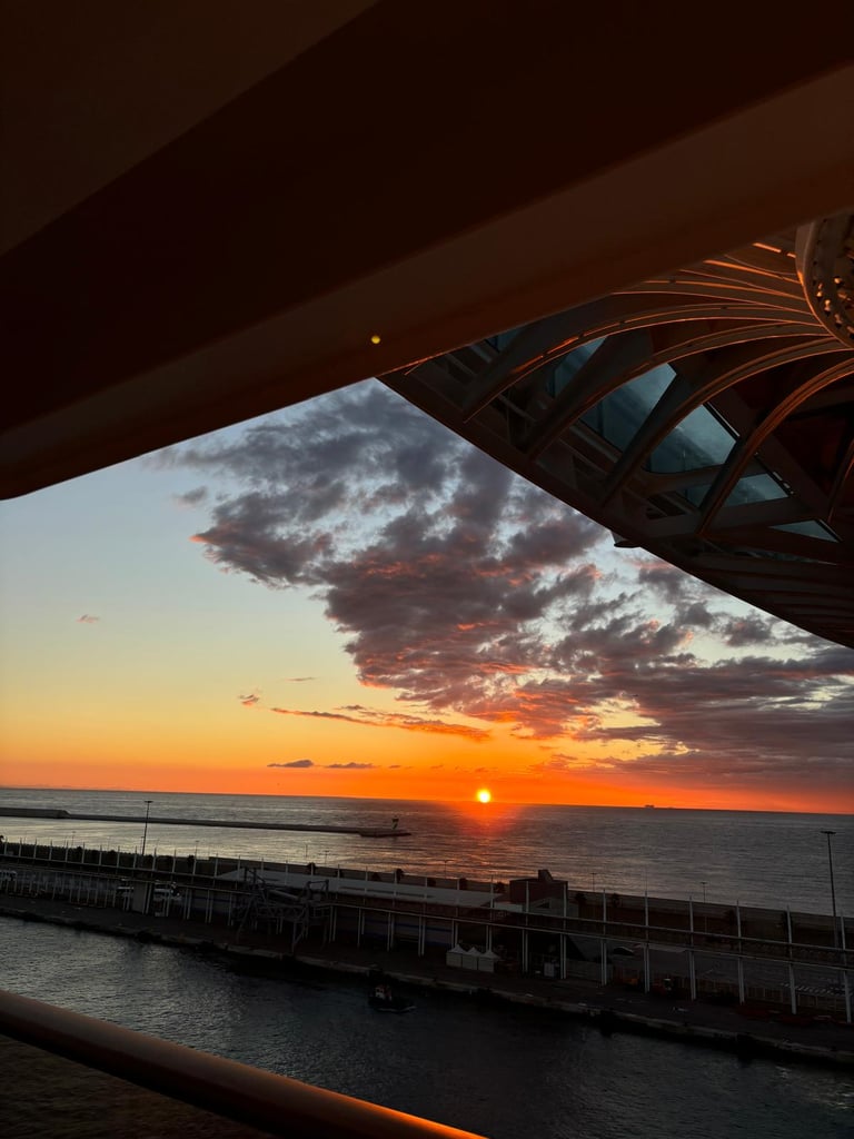 Atardecer desde crucero