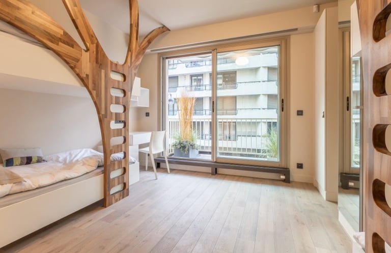 lit superposé avec échelle sur mesure originale