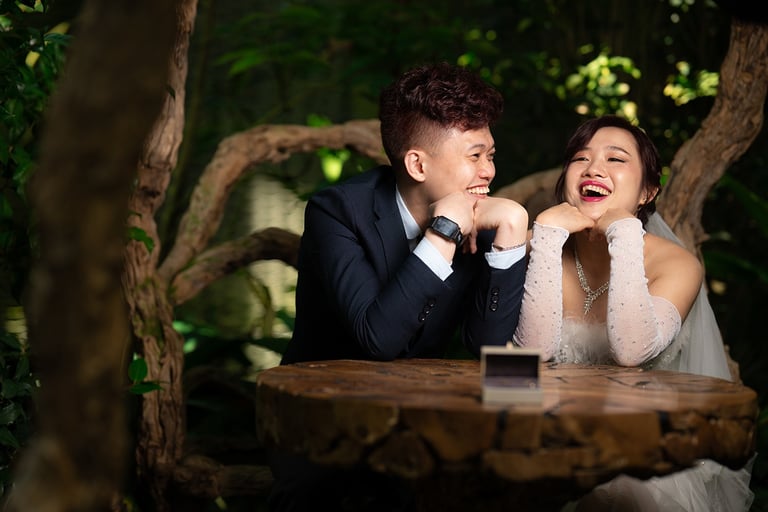 wedding photography in Gardens by the Bay Singapore photoshoot solemnization ROM