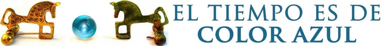 El tiempo es de color azul logo