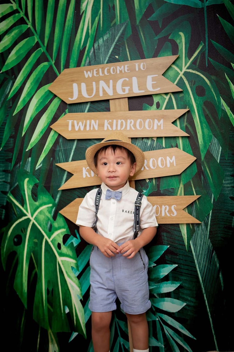 Vinpearl Phu Quoc villa kid portrait by family photographer