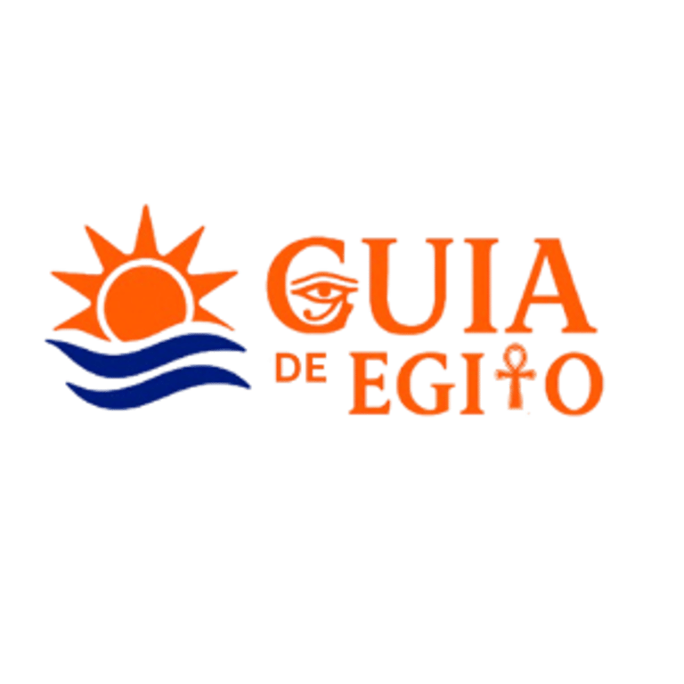 o logo do site guia de egito viagens , com simbollo olho de horus