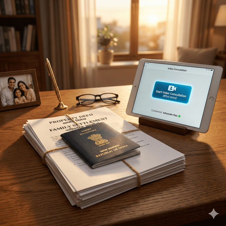 NRI legal services for property and family disputes at Harsh Malik Law.