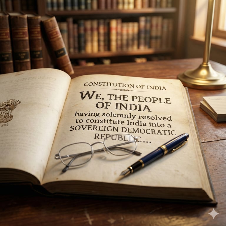 Constitution of India book for PIL advocacy by Harsh Malik Law.