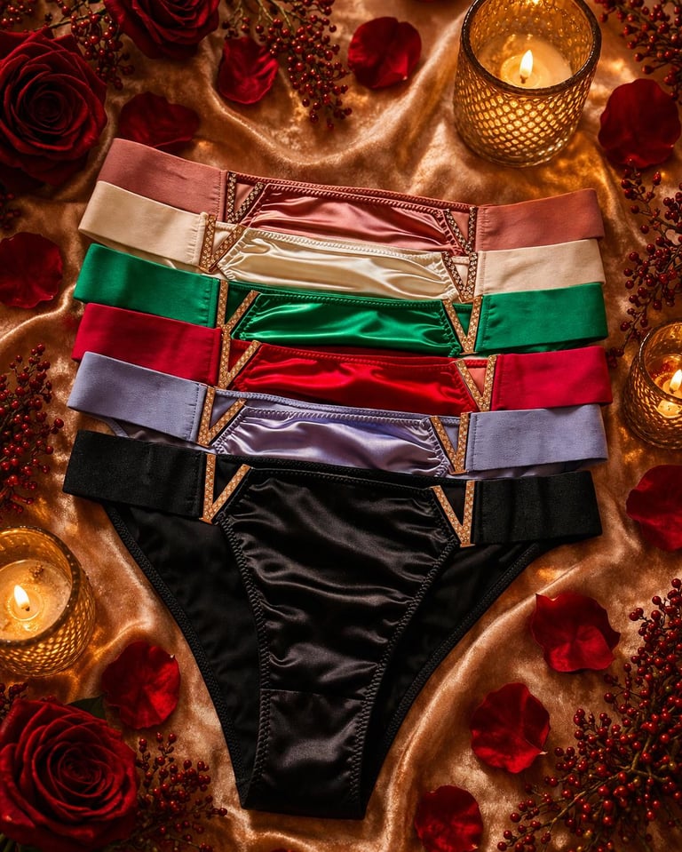 Elegant silk panties culottes Maroc string sexy