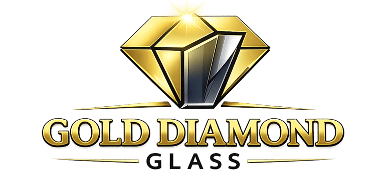 Gold Diamond Glass  logo