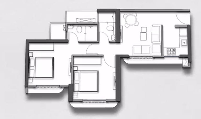 FLOOR PLANS THE GREAT WESTERN MUMBAI NAIGAON, HOUSE OF ABHINANDAN LODHA NAIGAON, GROWTH HOUSING NAIGAON
