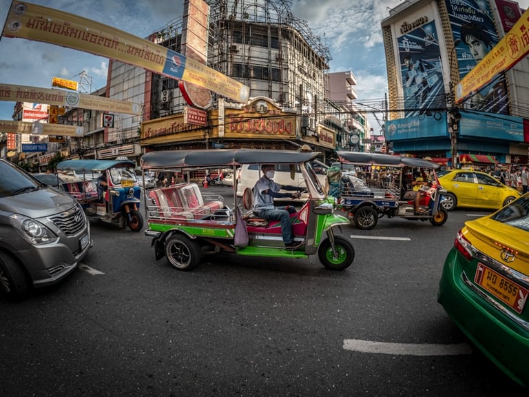 Tuk Tuk in Chinatown Bangkok
