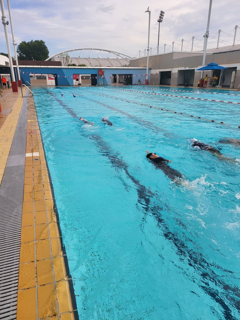 group swimming class in bishan