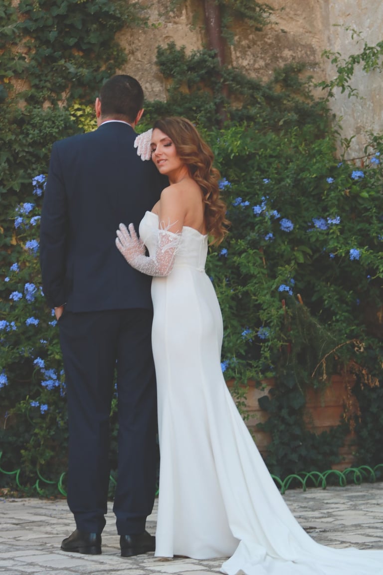 Младоженци заснети от Фотограф Светлана Велинова в Италия