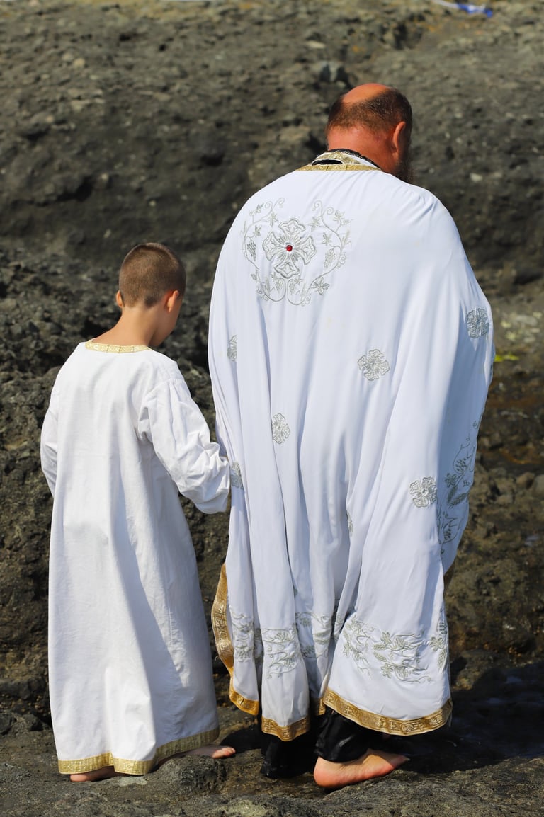 кръщене на малко момче заснето от Фотограф Светлана Велинова в град Перник