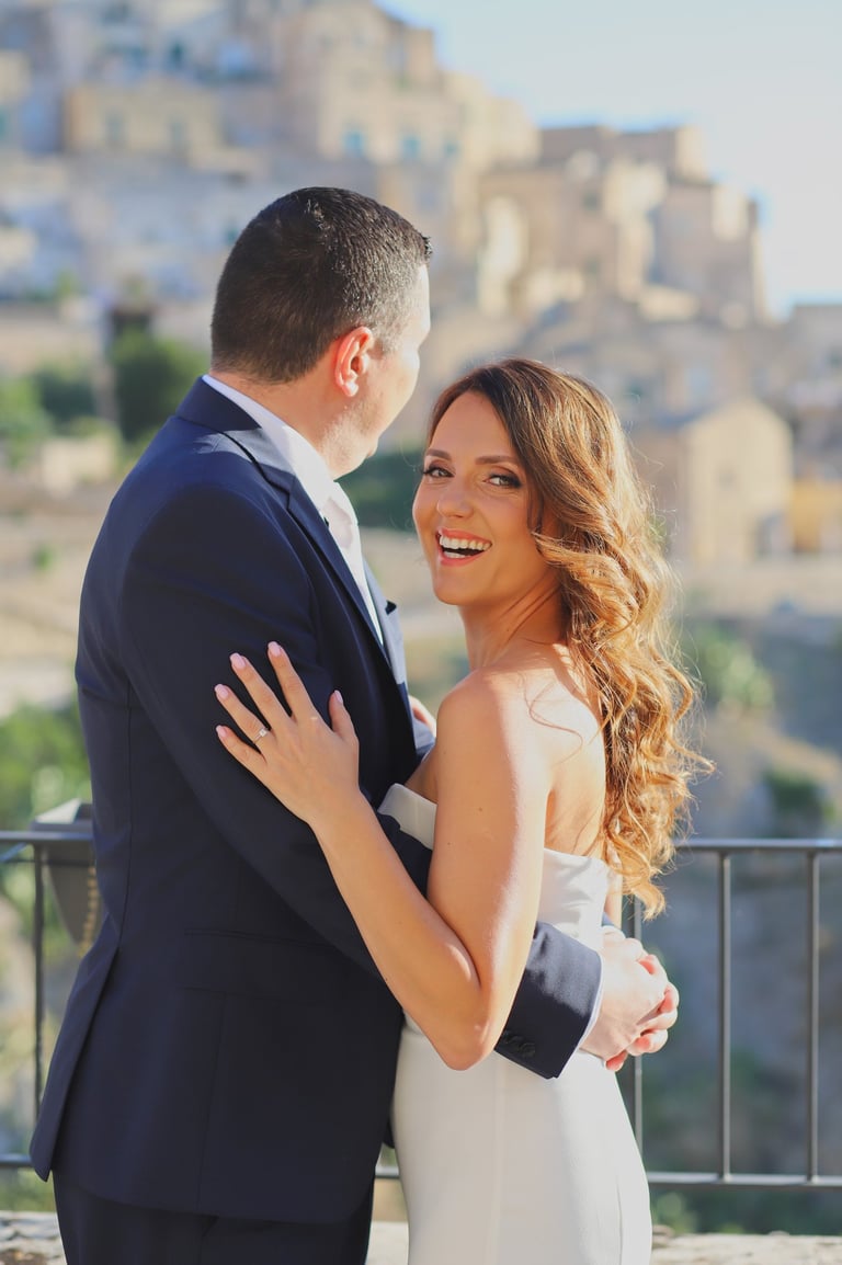 Младоженци заснети от Фотограф Светлана Велинова в Италия