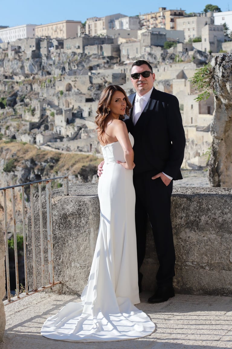 Младоженци заснети от Фотограф Светлана Велинова в Италия