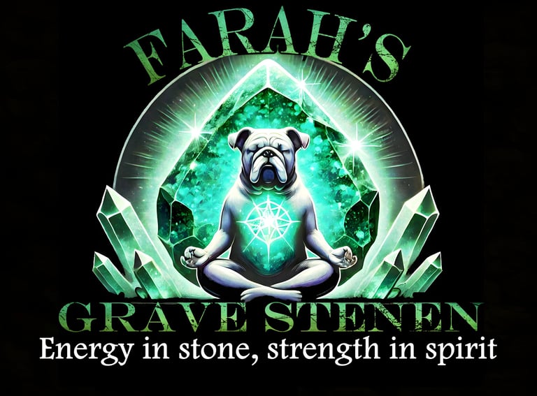Farah's grave stenen edelstenenwinkel in Sint-Gillis-Waas (Waasland) logo