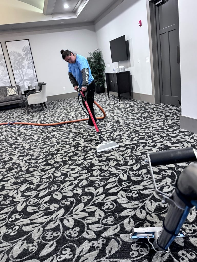 Commercial carpet cleaning service for offices and businesses
