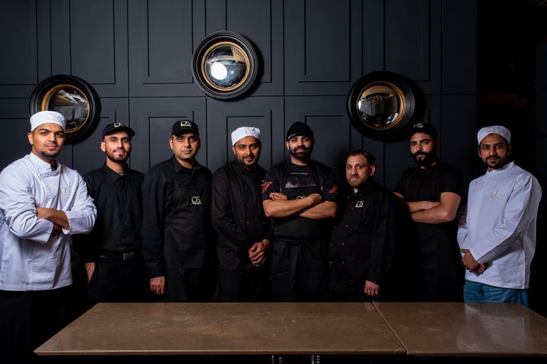 Full kitchen team headshot