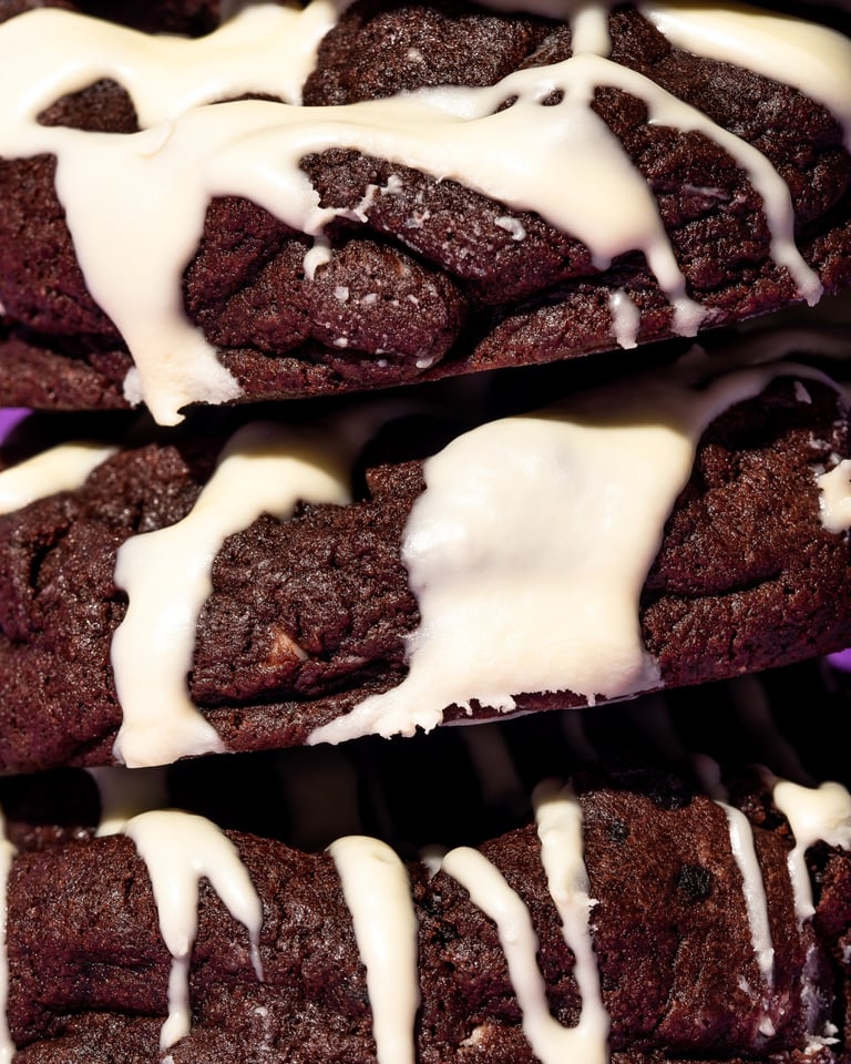 Close up of stack of cookies