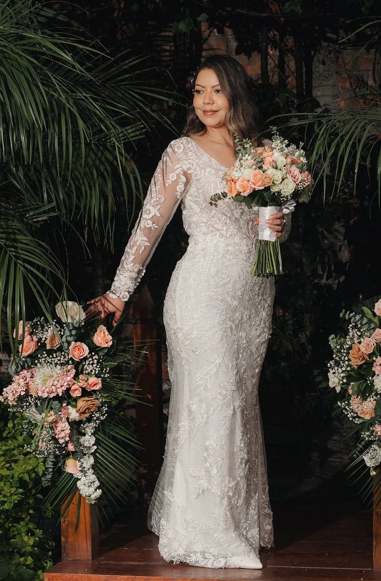 Sesión de fotos de boda en Quito con recien casados en finca en Tumbaco