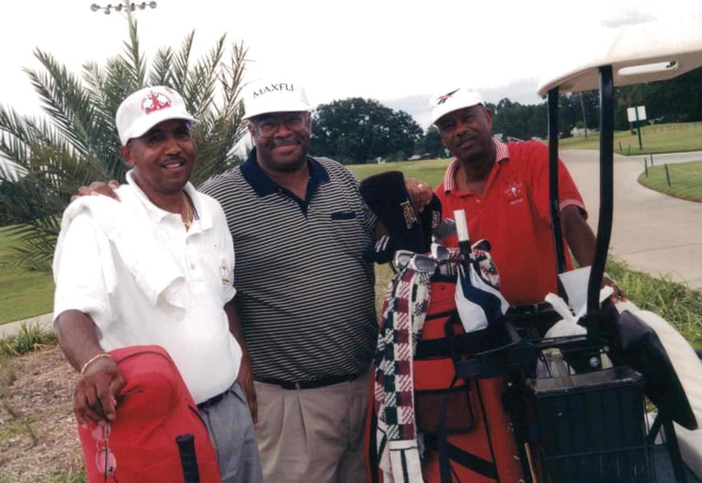 Par Four Golf Club image of three black golfers 