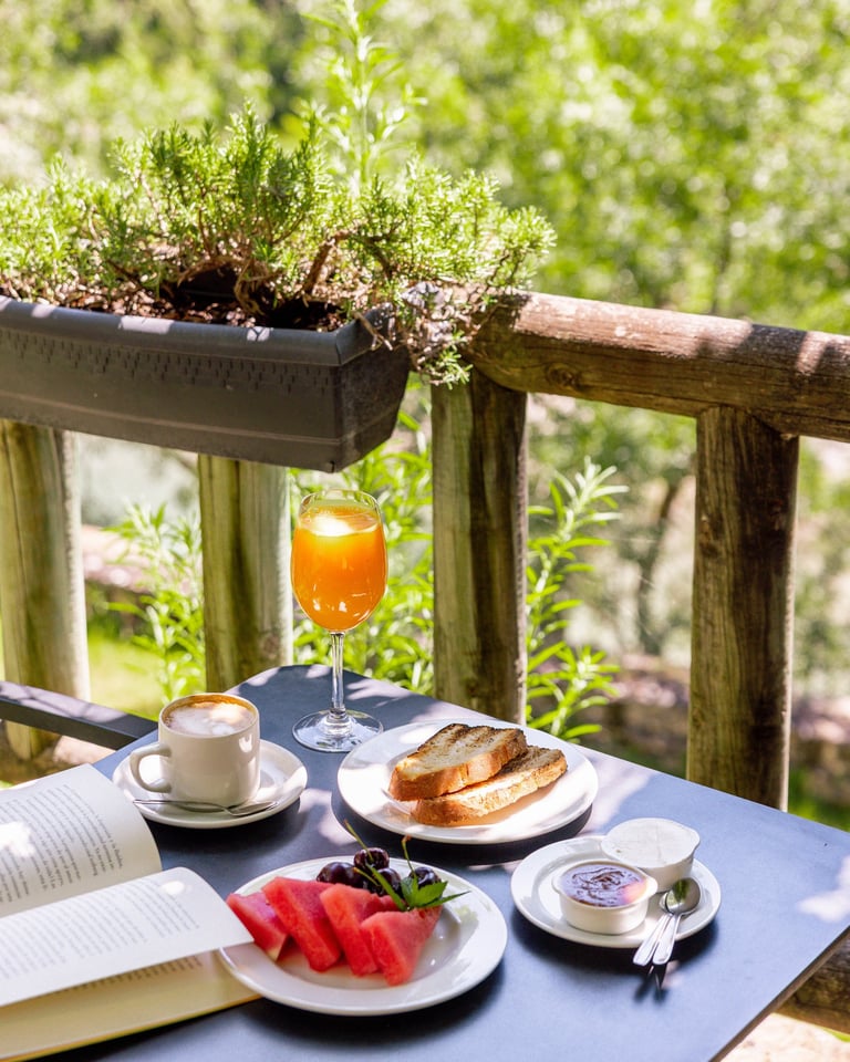 desayuno jardín