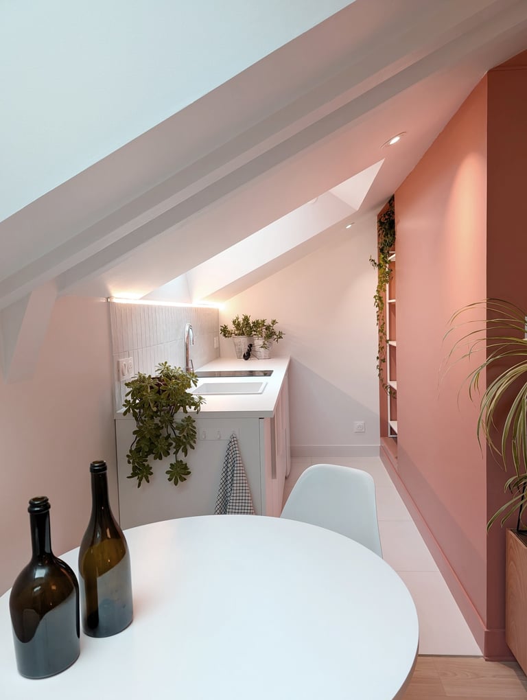 Appartement studio Angers - cuisine - Anthony Corbel CASA architecte Angers