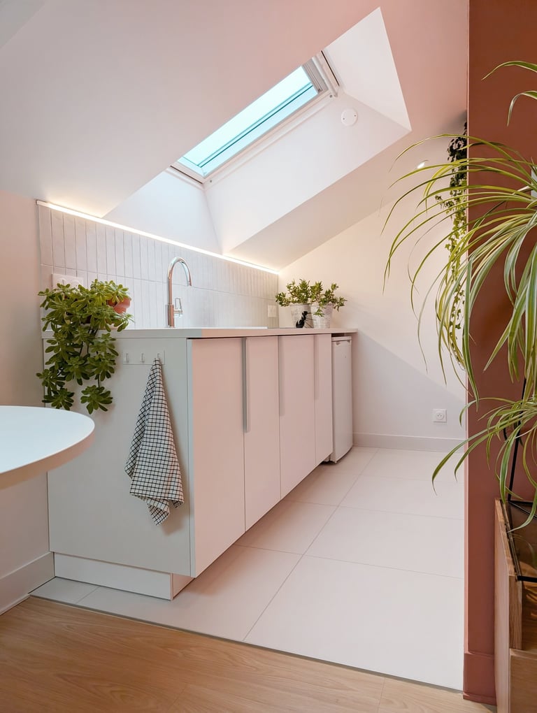 Appartement studio Angers - cuisine - Anthony Corbel CASA architecte Angers