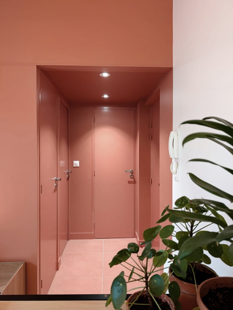 Appartement studio Angers - entrée - Anthony Corbel CASA architecte Angers