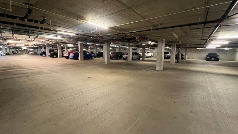 luxury apartment garage
