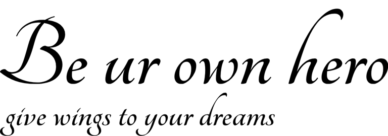 Be ur own hero logo