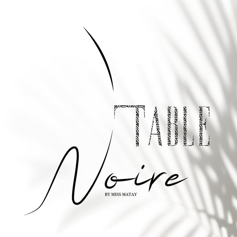 Logotype pour la table noir réunions culturelles
