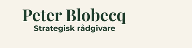 Peter Blobecq Strategisk Rådgivare logo