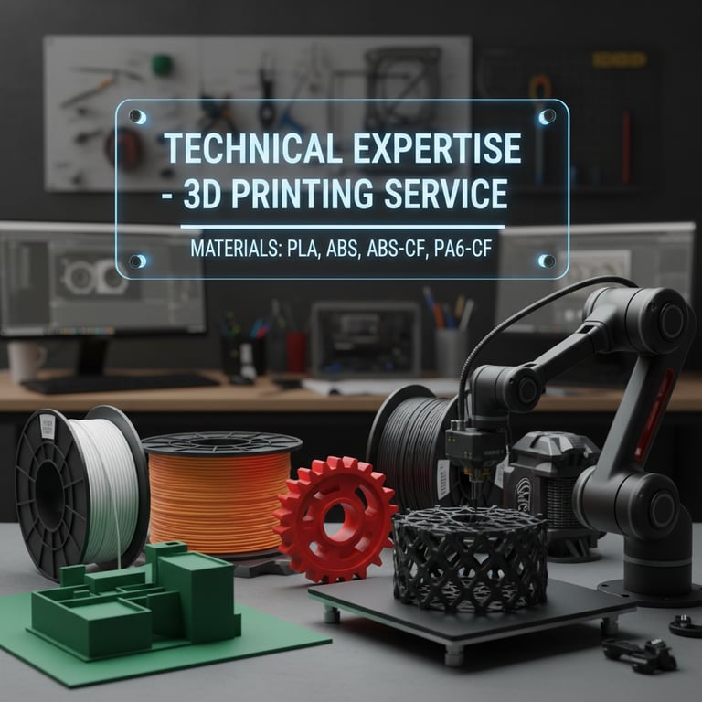 Bénéficiez de notre savoir-faire technique pour un service d'impression 3D avec différents matériaux