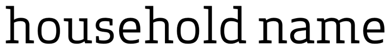 Household Name®  logo