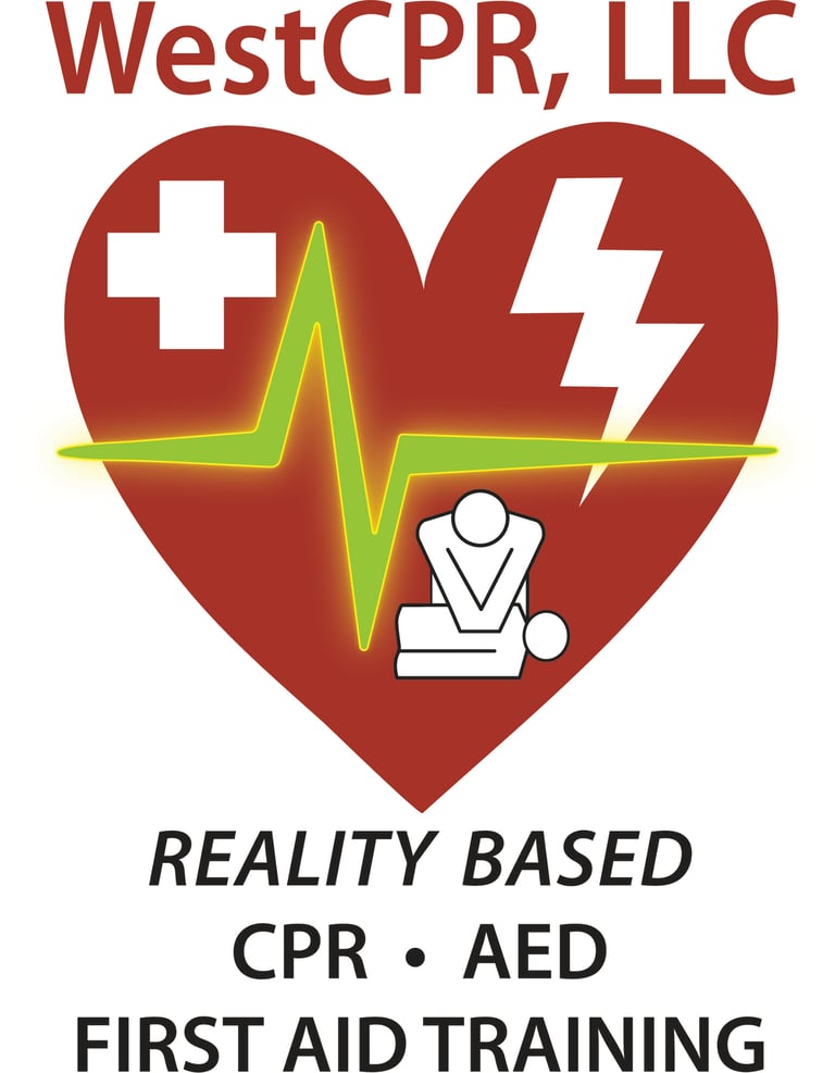 WestCPR, LLC Reality based CPR, AED, First Aid training logo