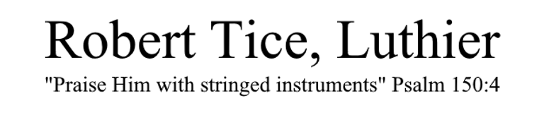 Robert Tice Luthier logo