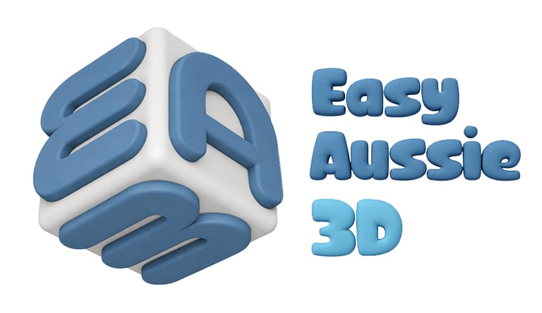 Easy Aussie 3D logo