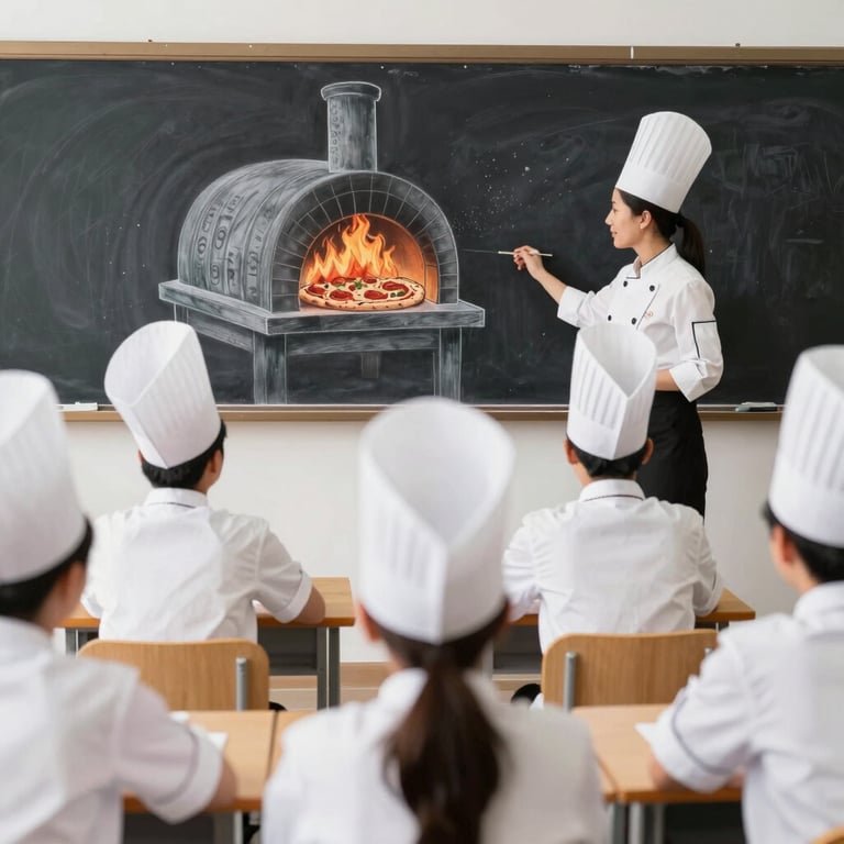 A chef preparing gourmet food in a mobile oven at a lively wedding reception.