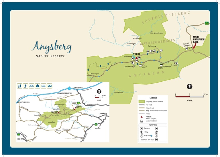 Anysberg Map Cape Town Karoo Reubens Choice