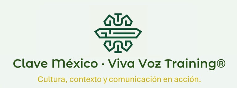 Clave México. Viva voz training logo