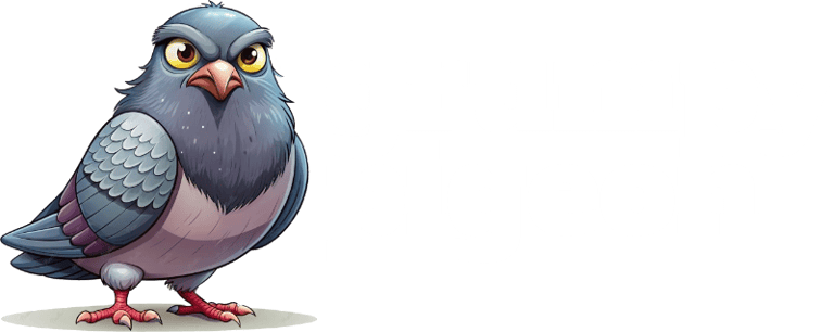 Grumpy Pigeon Trendy t-shirts logo